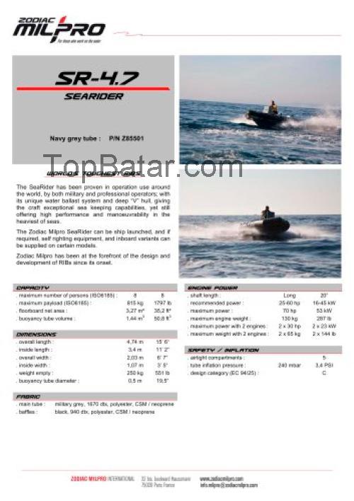 Avon Searider 4.7 tekniska specifikationer och recensioner